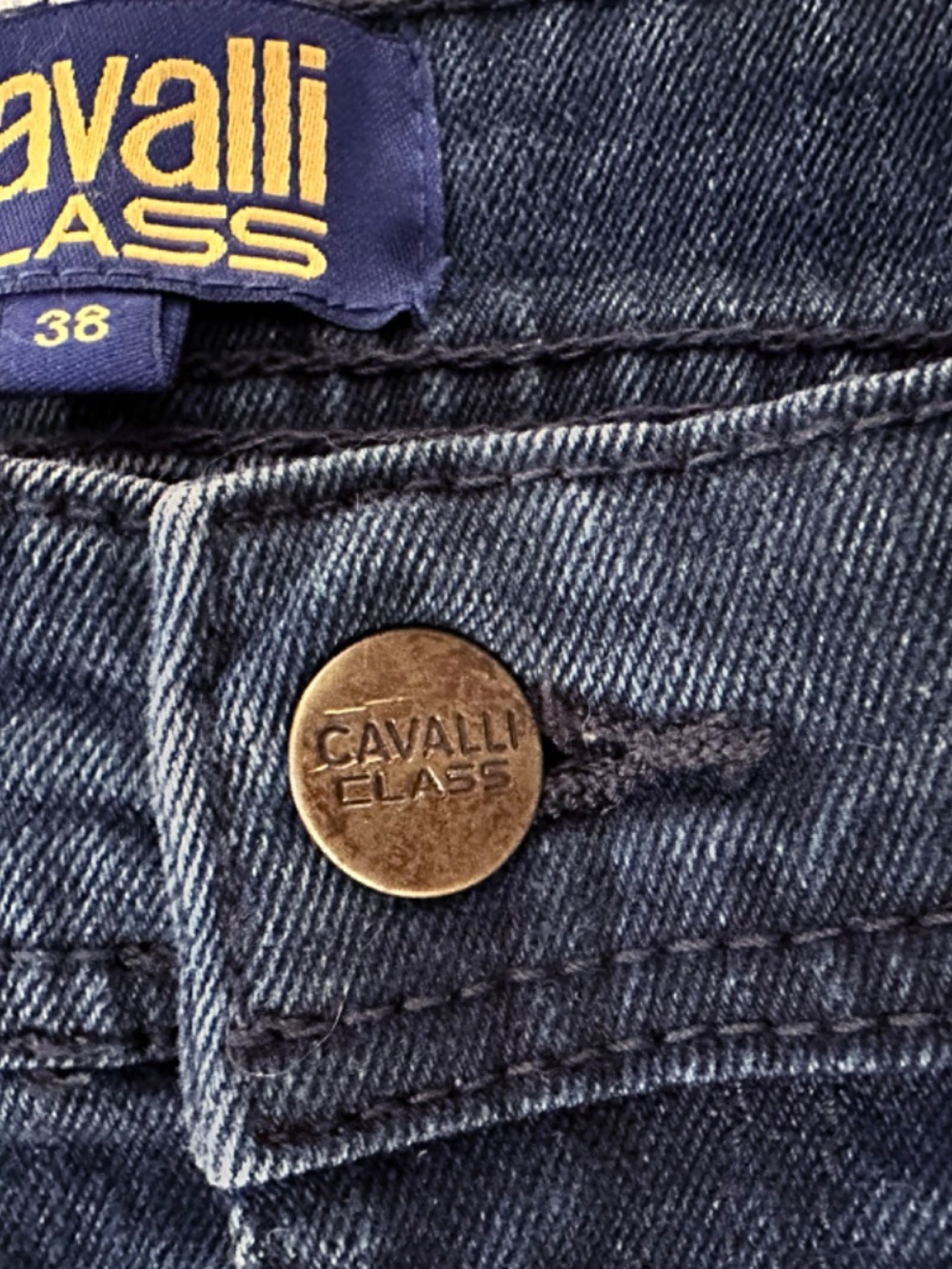 Cavalli Class dark wash jeans in **like new condition**. Beautiful dark